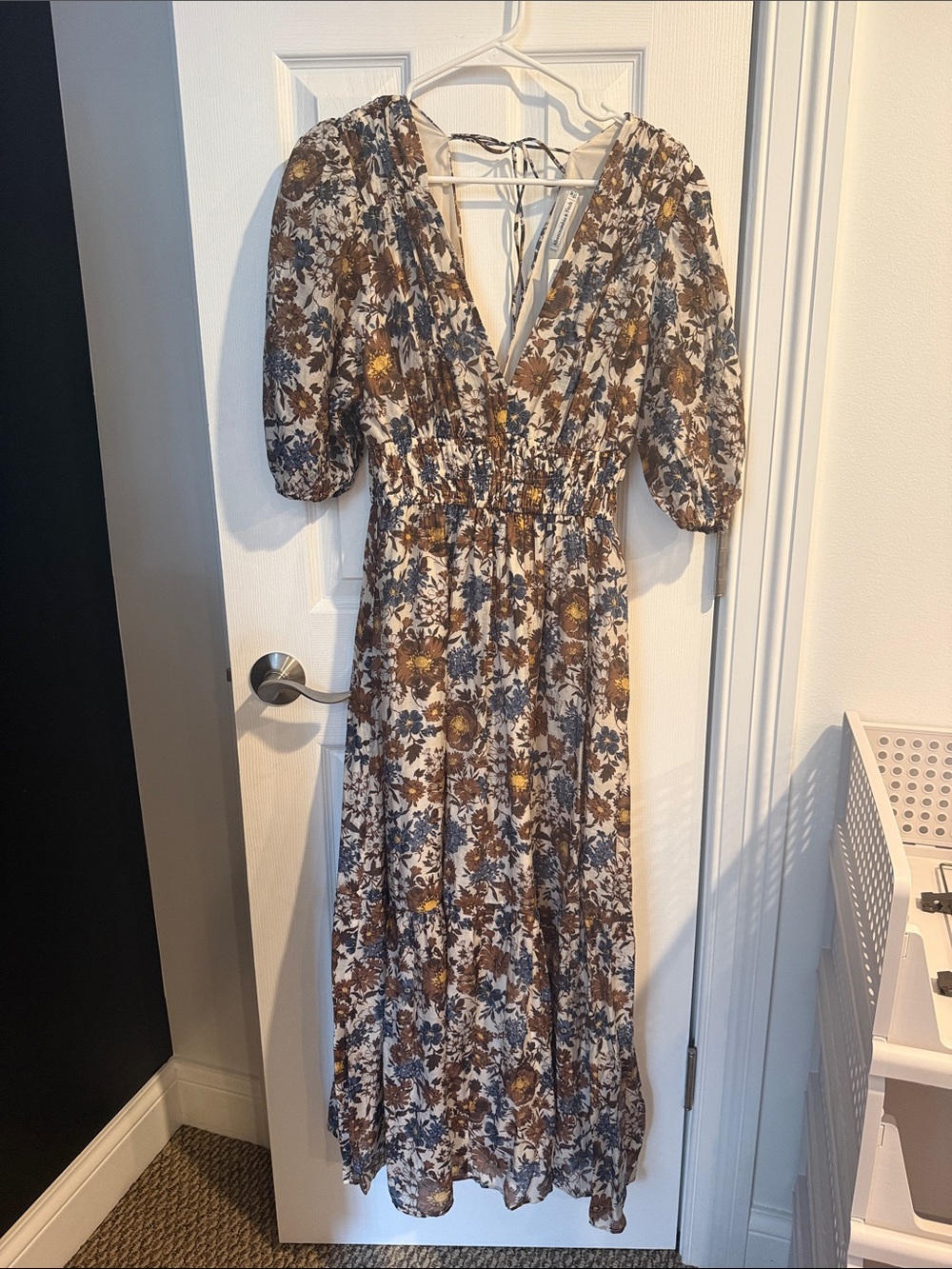 Abercrombie & Fitch Brown Floral Maxi Dress